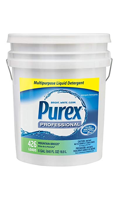 Dial 1468876 Professional Purex Mountain Breeze Multipurpose Liquid Detergent, 5 Gallon Pail, 426 Loads