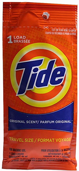 Tide Travel Size, Original Scent Liquid Laundry Detergent, 1 Load (Pack of 24) by Tide