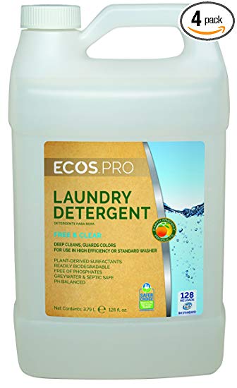 Earth Friendly Products Proline PL9764/04 ECOS Free and Clear Liquid Laundry and Microfiber...