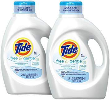 Tide Free & Gentle Liquid Laundry Detergent - 100 oz - 2 pk