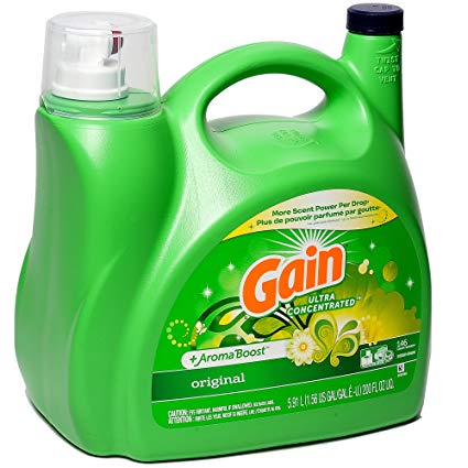 Ultra Concentrated & Aroma Boosted New Gain Original Liquid Laundry Detergent 5.91 L / 200 Fl. Oz - 146 Loads (2x Ultra Concentrated)